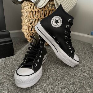 Leather Platform Converse
